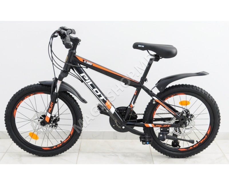 Bicicletă RTM MTB 20 (SHIMANO 18 viteze, anvelope-KENDA, frâne cu discuri) oranj