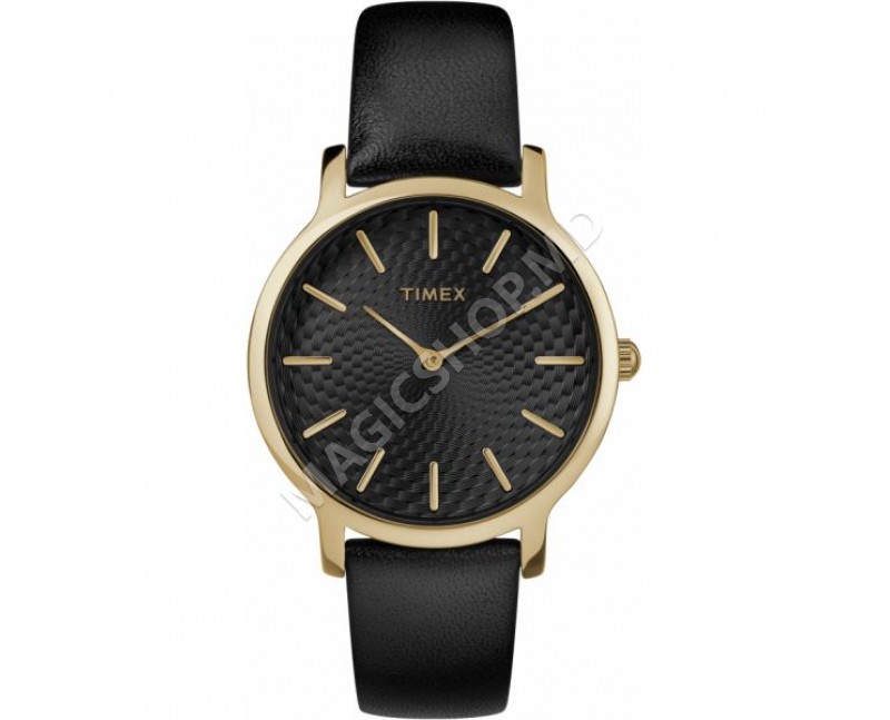 Женские часы Timex Metropolitan 34mm Leather Strap Watch