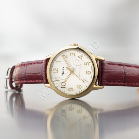Ceas pentru femei Timex Easy Reader 30mm Leather Strap Watch