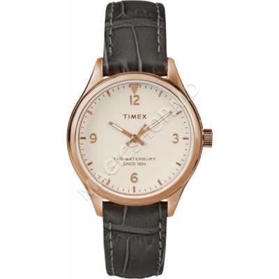 Женские часы Timex Waterbury Womens 34mm Leather Strap Watch