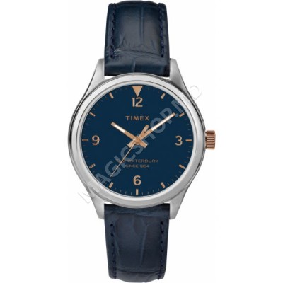Ceas pentru femei Timex Waterbury Womens 34mm Leather Strap Watch