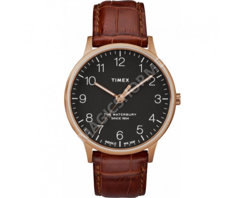 Мужские часы Timex Waterbury Classic 40mm Leather Strap Watch