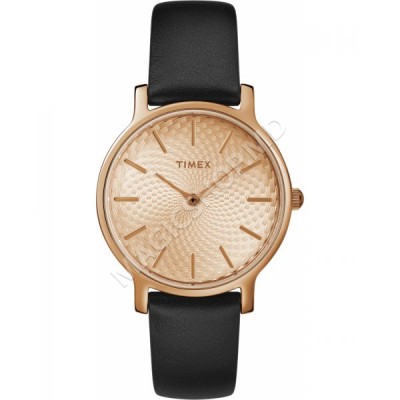 Женские часы Timex Metropolitan 34mm Leather Strap Watch