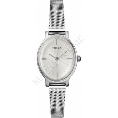 Ceas pentru femei Timex Milano Oval 24mm Mesh Band Watch
