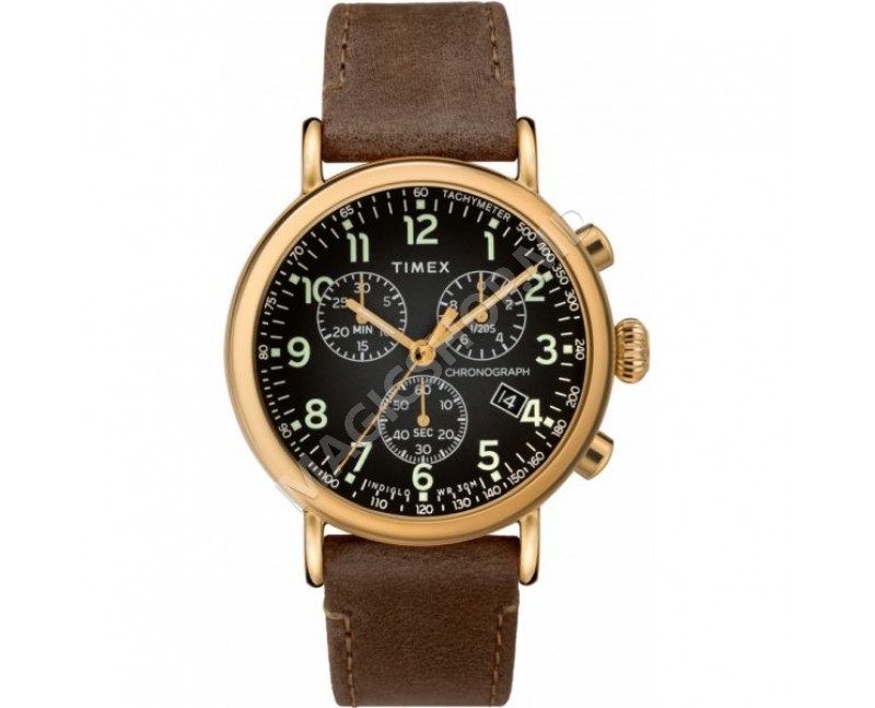 Ceas pentru barbati Timex Standard Chronograph 41mm Leather Strap Watch