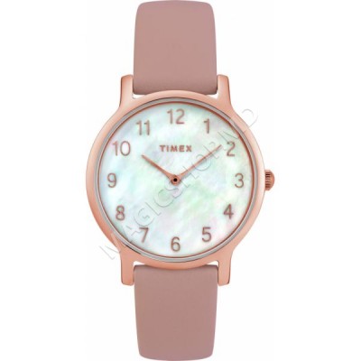 Ceas pentru femei Timex Metropolitan 34mm Leather Strap Watch