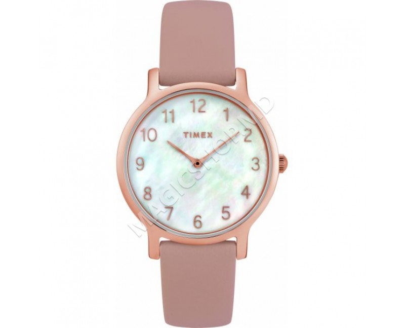 Ceas pentru femei Timex Metropolitan 34mm Leather Strap Watch