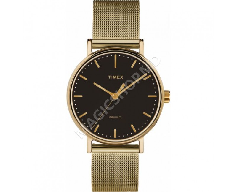 Часы унисекс Timex Fairfield 37mm Stainless Steel Mesh Band Watch