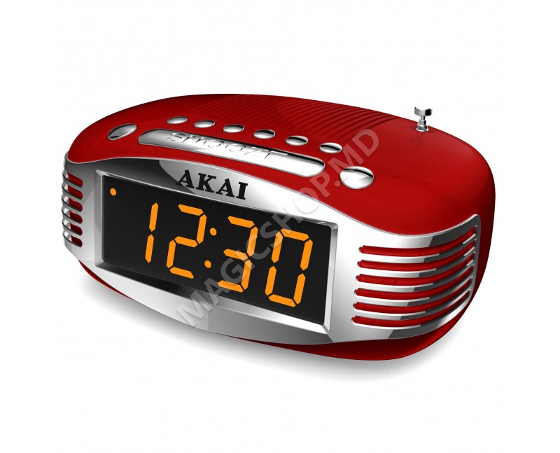 Radio cu ceas AKAI CE1500 Roșu
