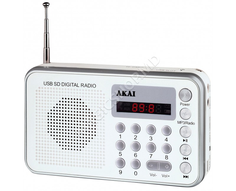 Radio Portabil AKAI DR002A-521 Alb