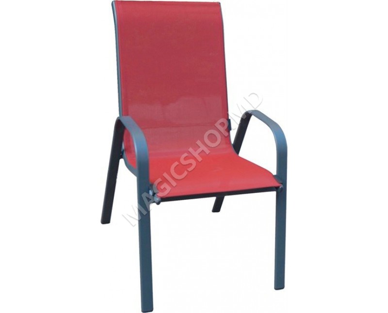 Scaun pentru gradina COMO (Red) (71x55x96cm)