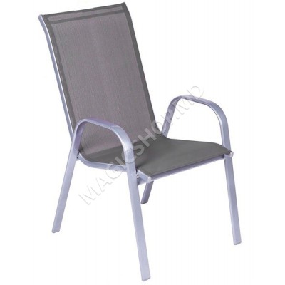 Scaun pentru gradina COMO (Grey) (71x55x96cm)