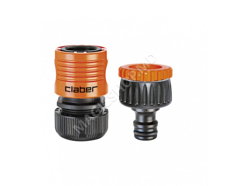 Комплект из 2 коннекторов для шлангов Claber (8813) 1/2"