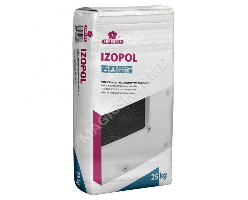 Клей для пенополистирола и минваты Supraten IZOPOL 25 кг