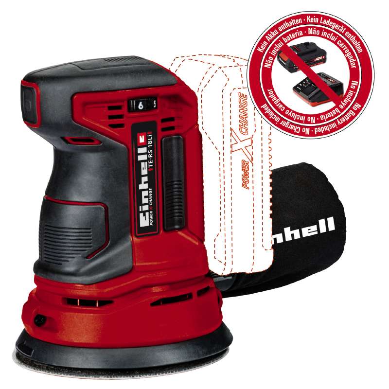 Masina pentru slefuit cu acumulator EINHELL TE-RS 18 Li negru, rosu