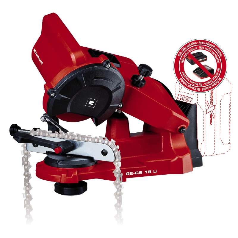 Masina pentru ascuit lant cu acumulator EINHELL GE-CS 18 Li negru, rosu