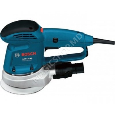 Шлифовальная машина Bosch GEX 150 AC 340Вт синий