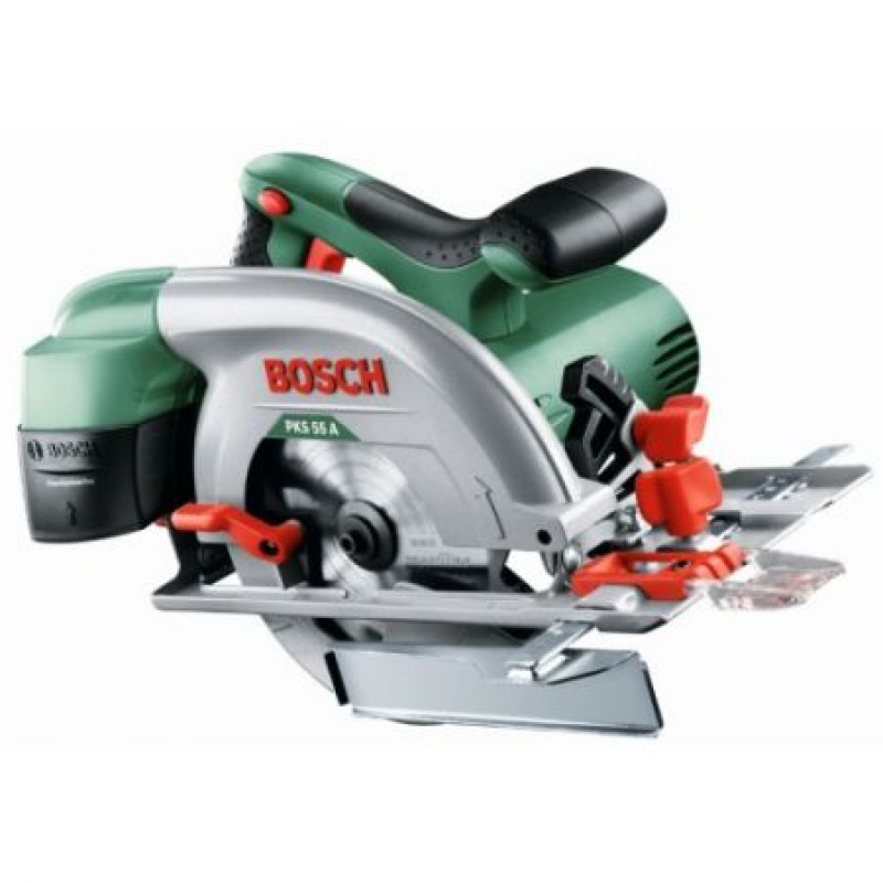 Ferastrau circular Bosch PKS 55 A 1200W verde