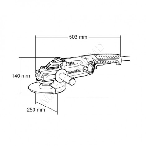 Угловая шлифовальная машина Makita GA9040RF01 230 мм