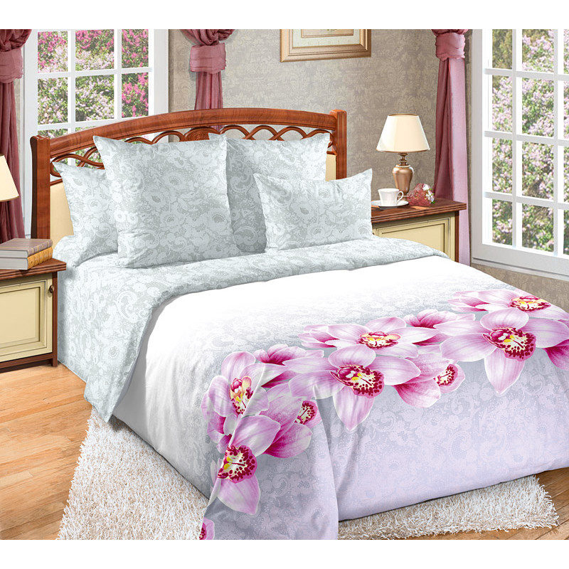 Set de lenjerie Cottony satin AROMA ORHIDEELOR 2P