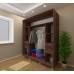 Dulap BofiMob D-200 (foto1) 220x200x60 cm bej, maro, negru