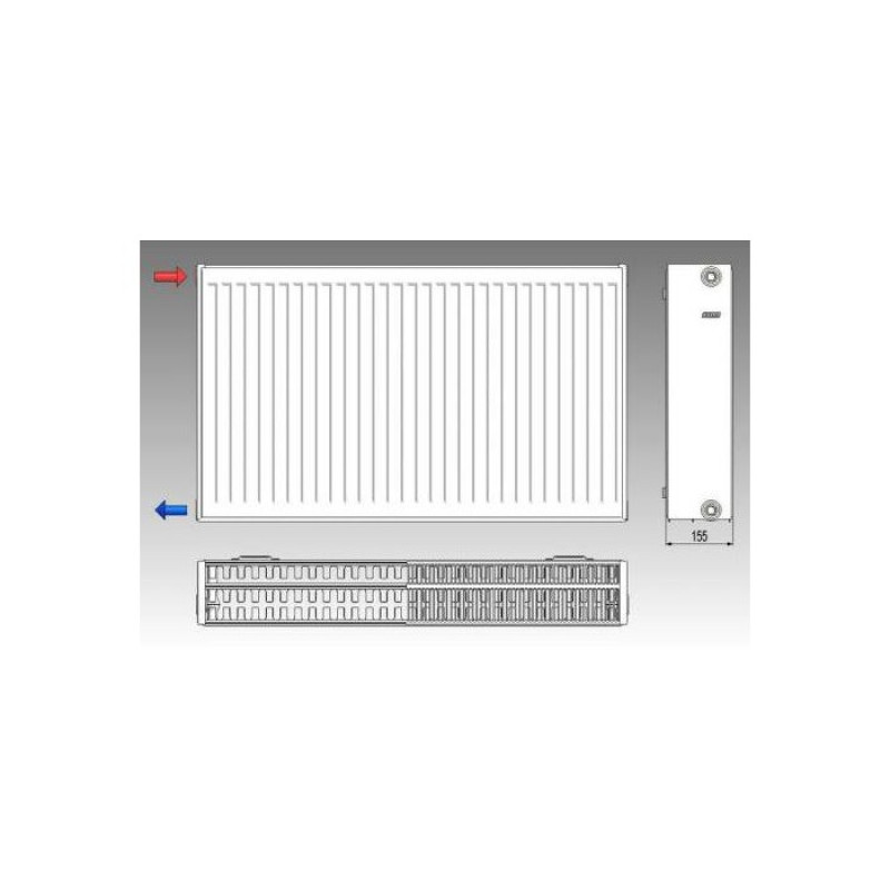 Radiator din otel KORAD K33 300*600