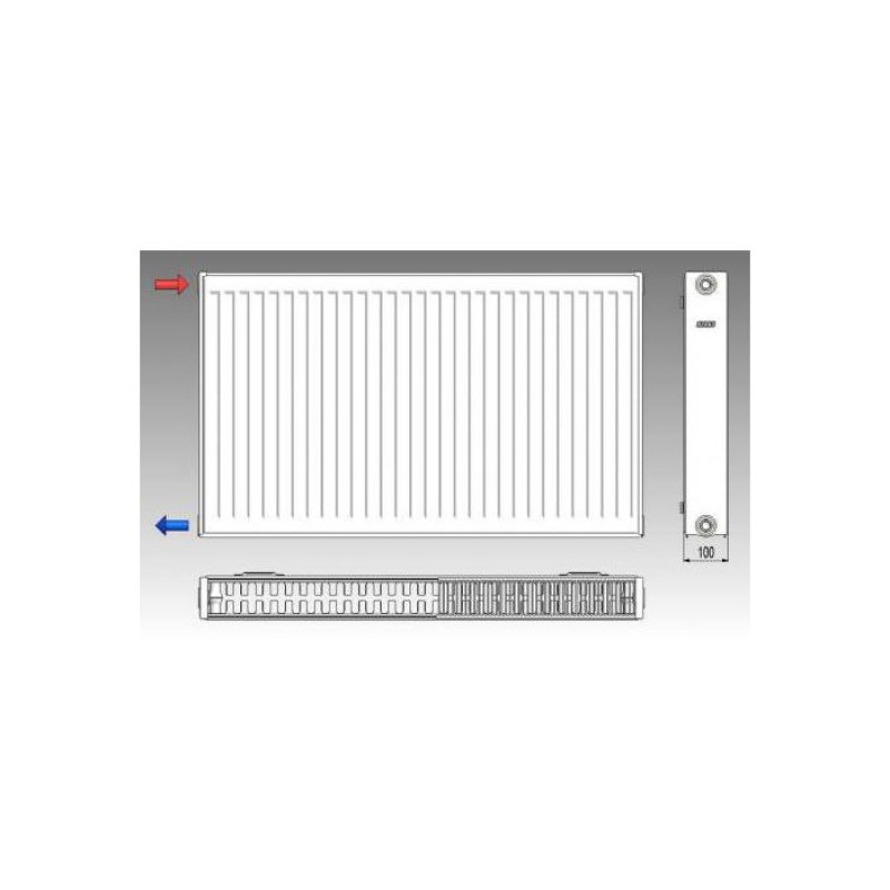 Radiator din otel KORAD K22 500*500