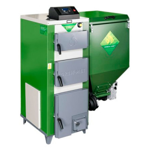Cazan pe combustibil solid DREWMET ECO-PRIM KOMPACT 12 KW 1.3 "U"
