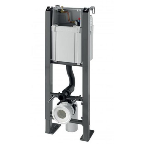Rama pentru suspendare WC Wirquin Chrono + clapeta Essentiel White