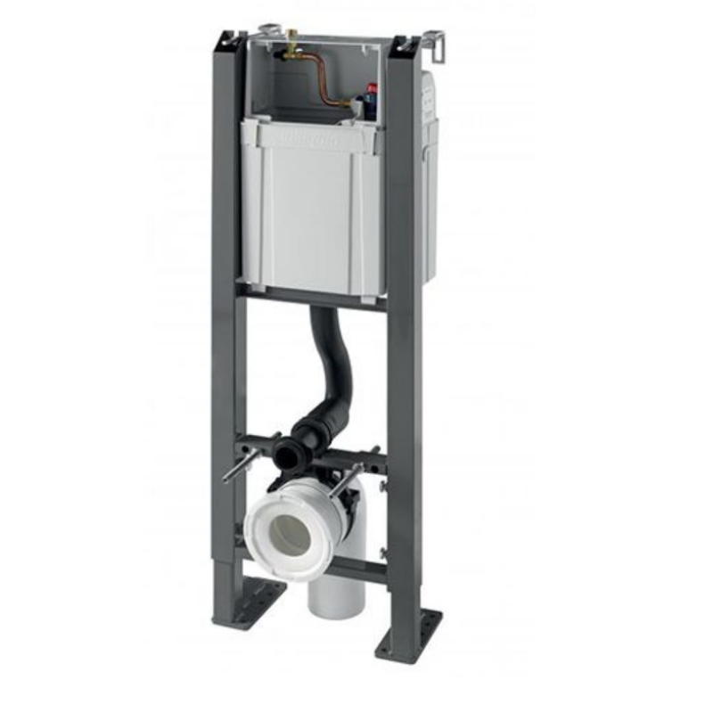 Rama pentru suspendare WC Wirquin Chrono + clapeta Essentiel White
