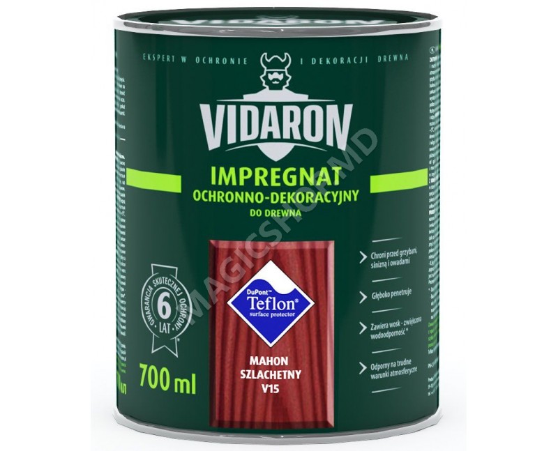 Impregnant pentru lemn Vidaron  V15, 0,7L, mahon