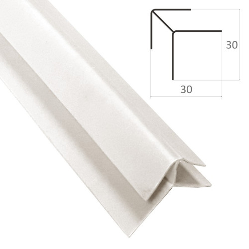 Cornier exterior – alb