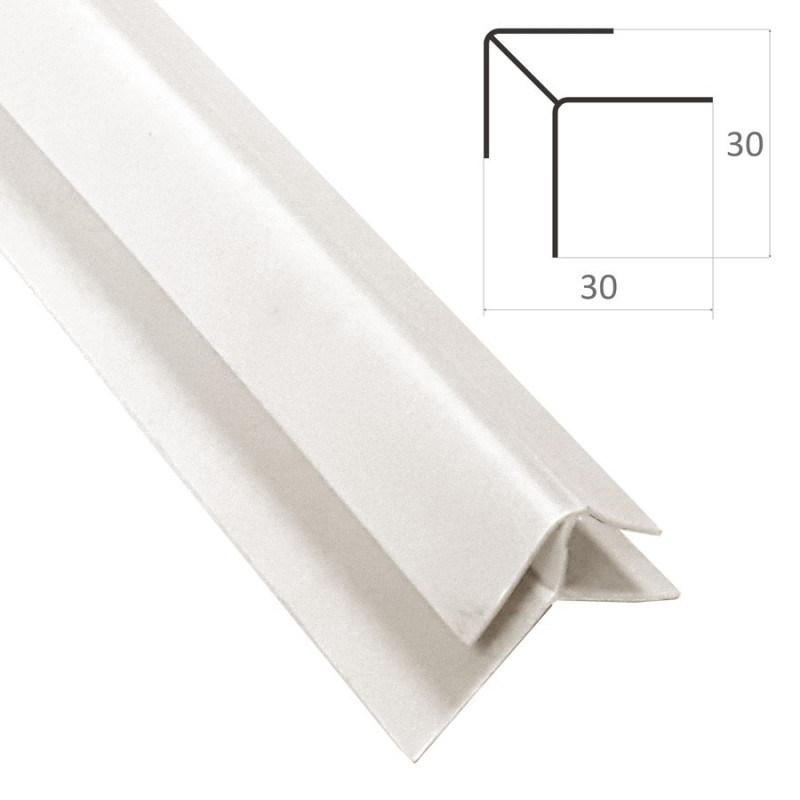 Cornier exterior – alb
