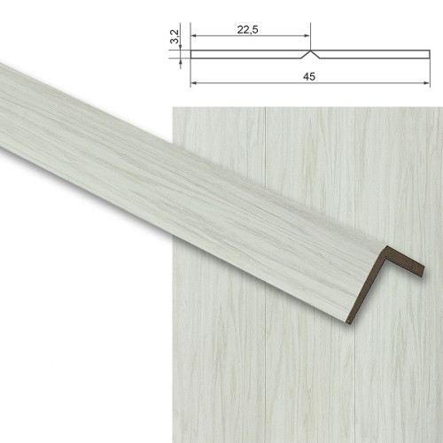 Cornier MDF Cedru deschis – 2600x45x3,2