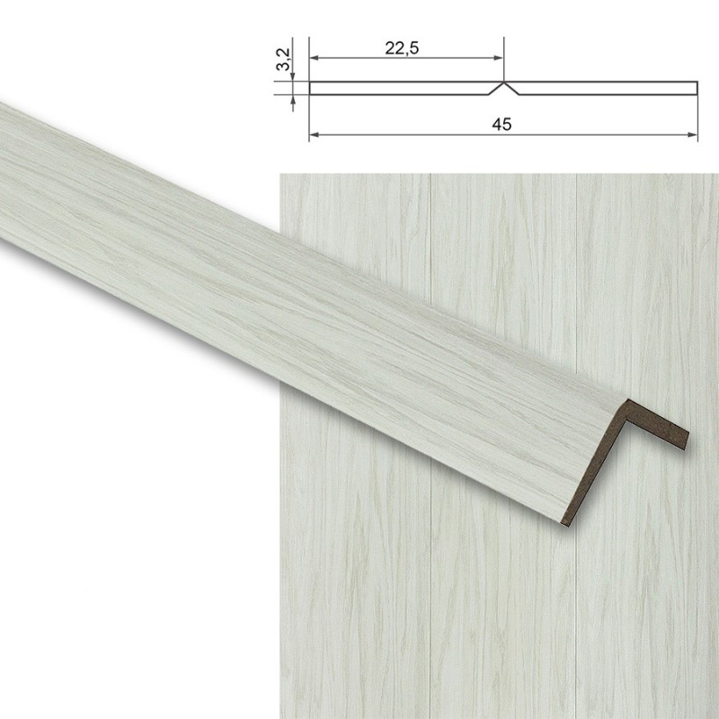 Cornier MDF Cedru deschis – 2600x45x3,2
