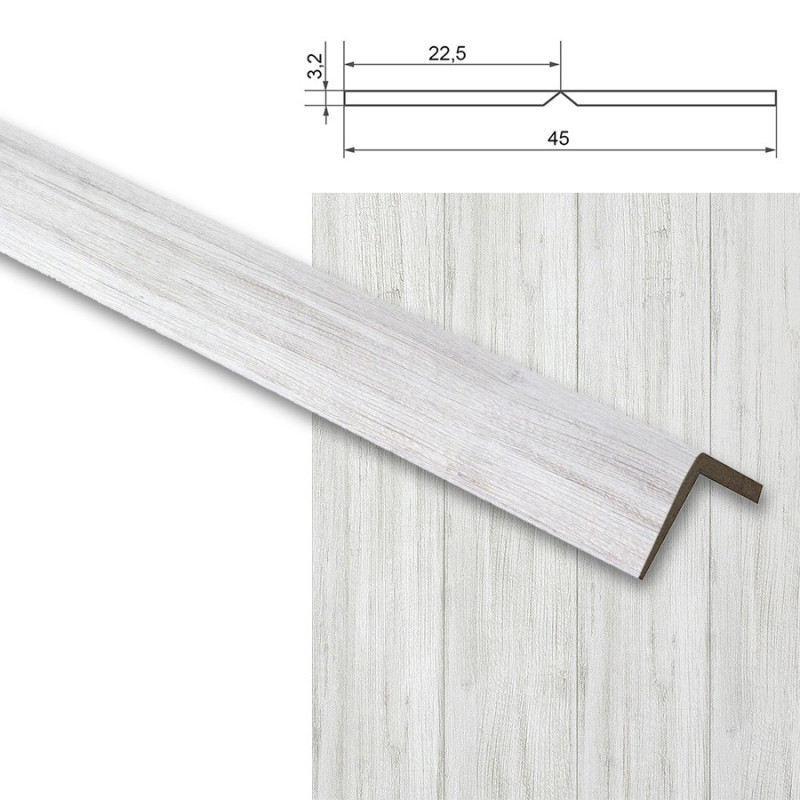 Cornier MDF Tec deschis – 2600x45x3,2