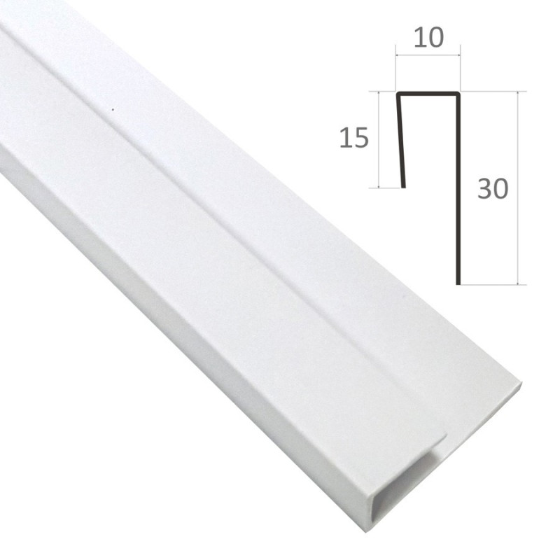 Profil terminal L – alb
