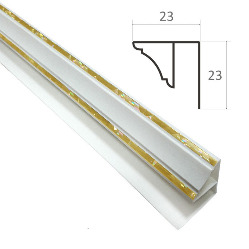 Profil bagheta F – auriu