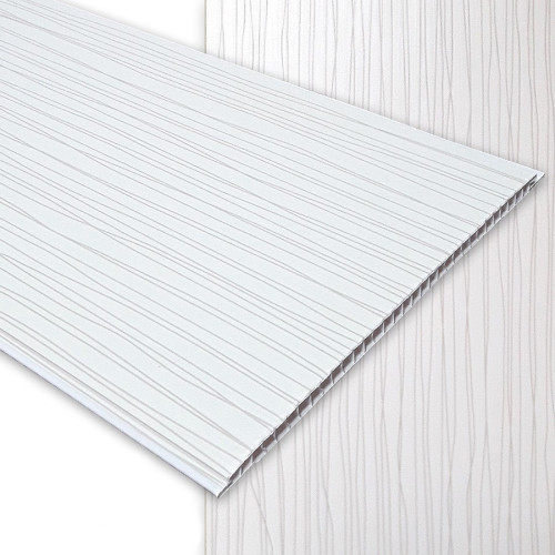 Lambriu laminat PVC 250mm L3001 – Alb Zebrano