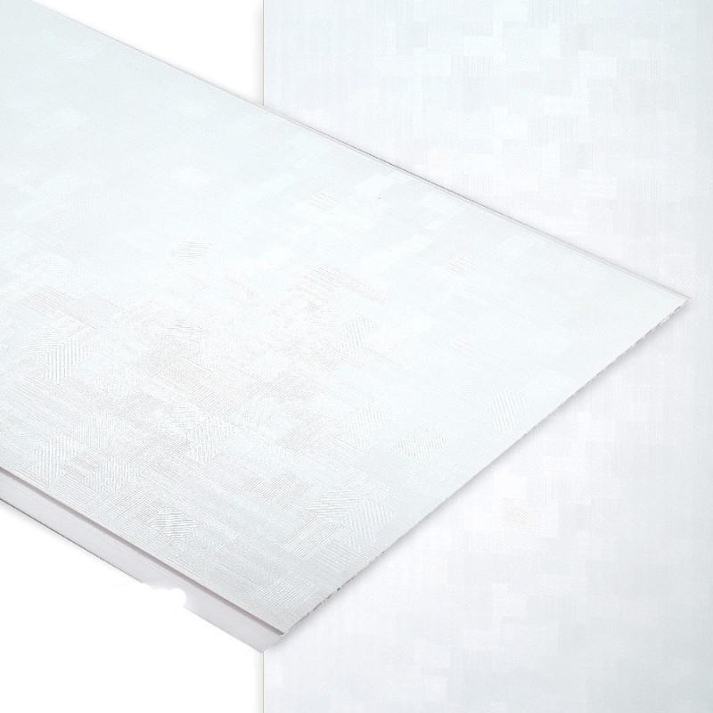 Lambriu laminat PVC 250mm SD024-024 – Pătrățele albe