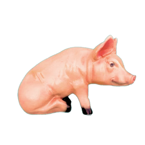 Figurina Cera Purcel aşezat