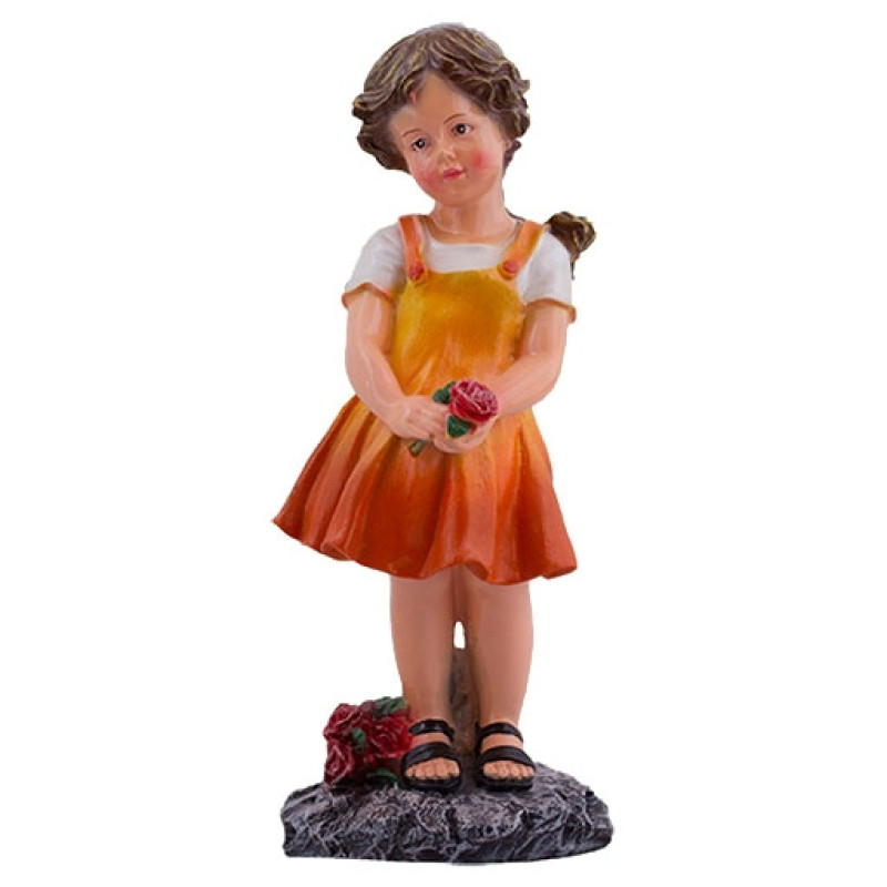 Figurina Cera Fetiţa cu trandafir