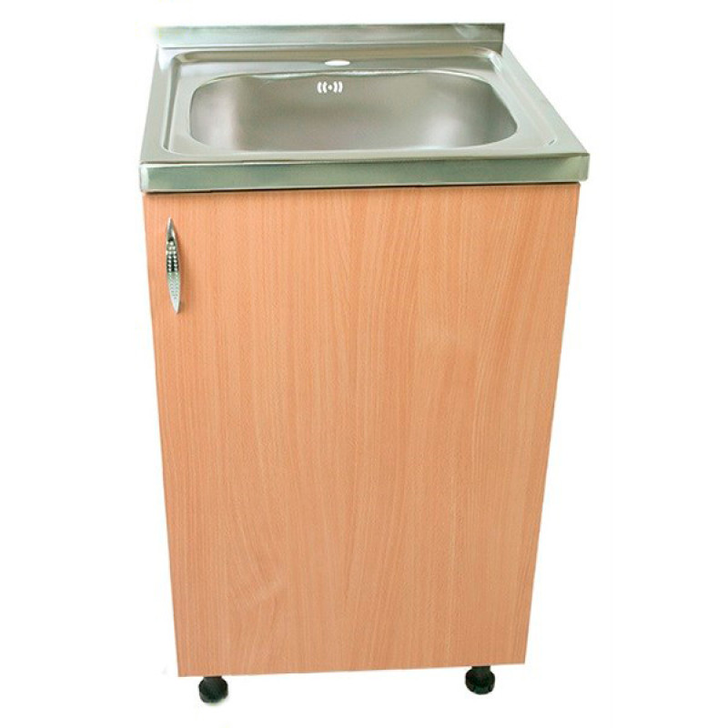 Dulap + chiuveta + sifon Stand 50cm Beech