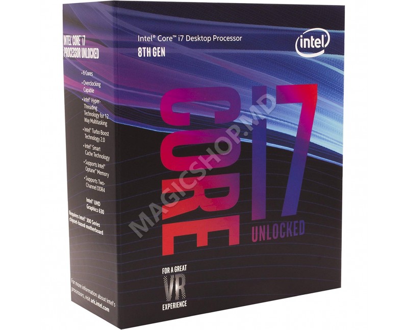 Procesor Intel Core i7 8700K Hexa Core 3.7 GHz