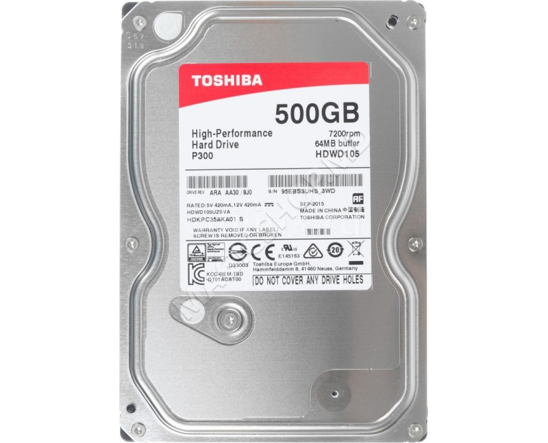 Hard disk Toshiba HDWD105UZSVA 500 GB