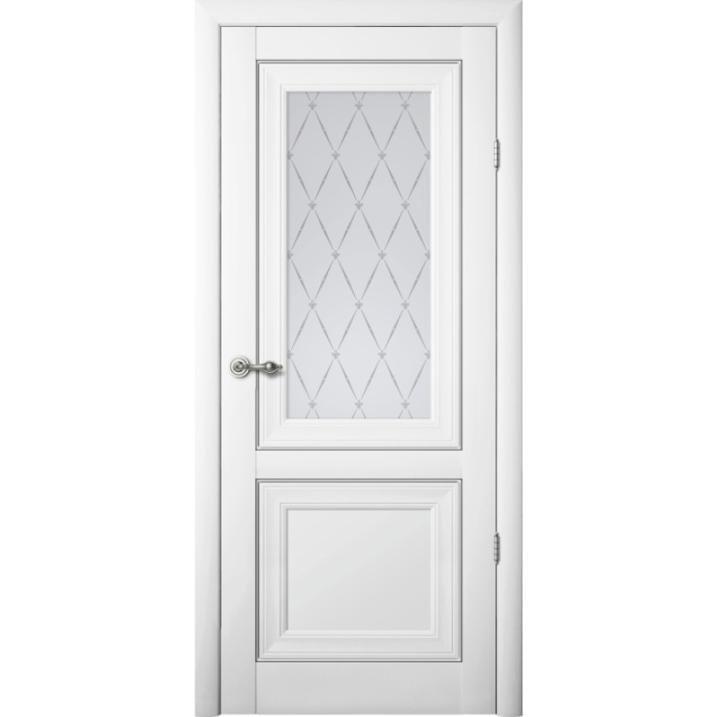 Usa interior Prado cu sticla Vinil Alb (2000x600, 700, 800, 900mm)