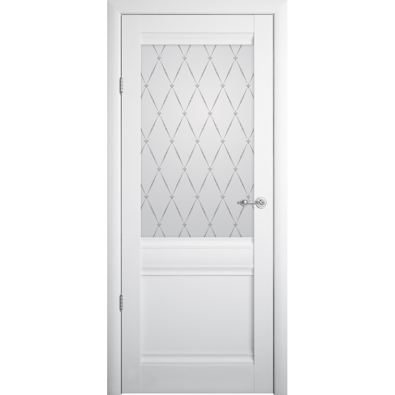 Usa interior Rome cu sticla Vinil Alb (2000x600, 700, 800, 900mm)