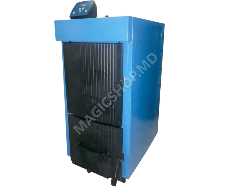 Cazan combustibil solidDUNATECH 5 F c/ventilator fonta (Adarad) 27 kw