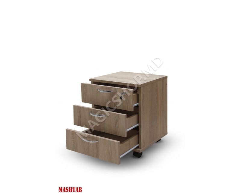 Шкаф с тремя ящиками Mash Дуб сонома 420x420x550