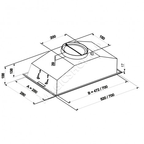 Hota Tornado MODUL 700(52) LED inox